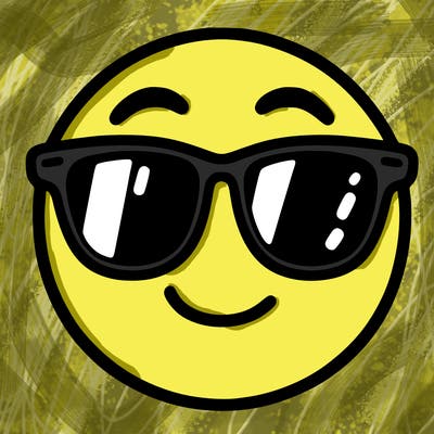 emoji with sunglasses