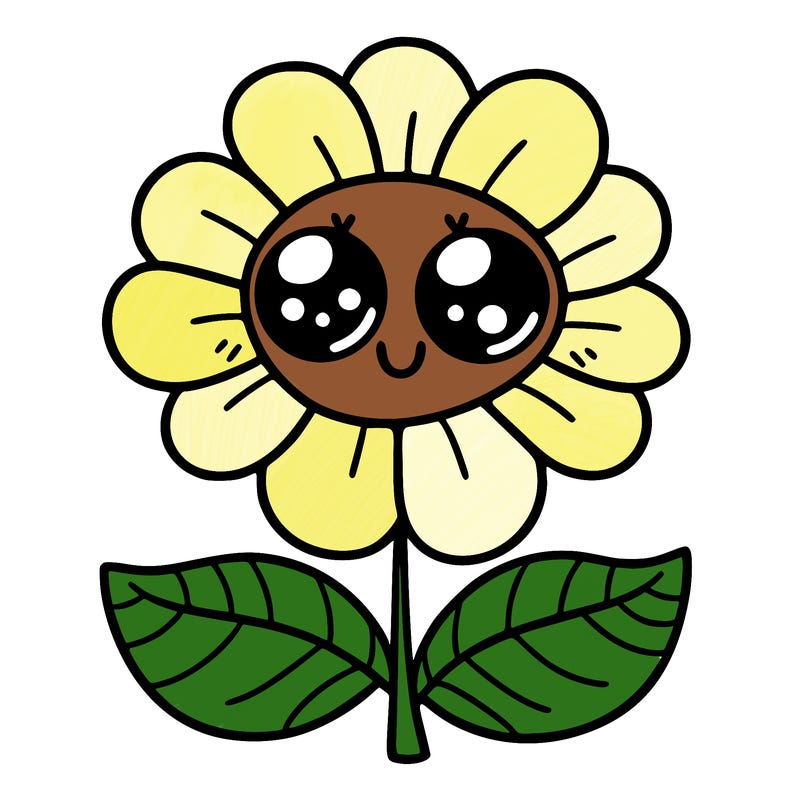 flower with eyes