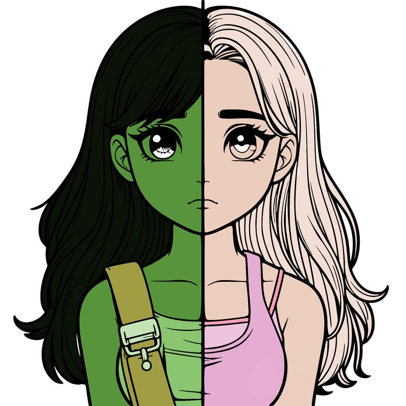 realistic girl split