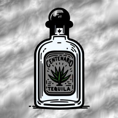 centenario tequila bottle