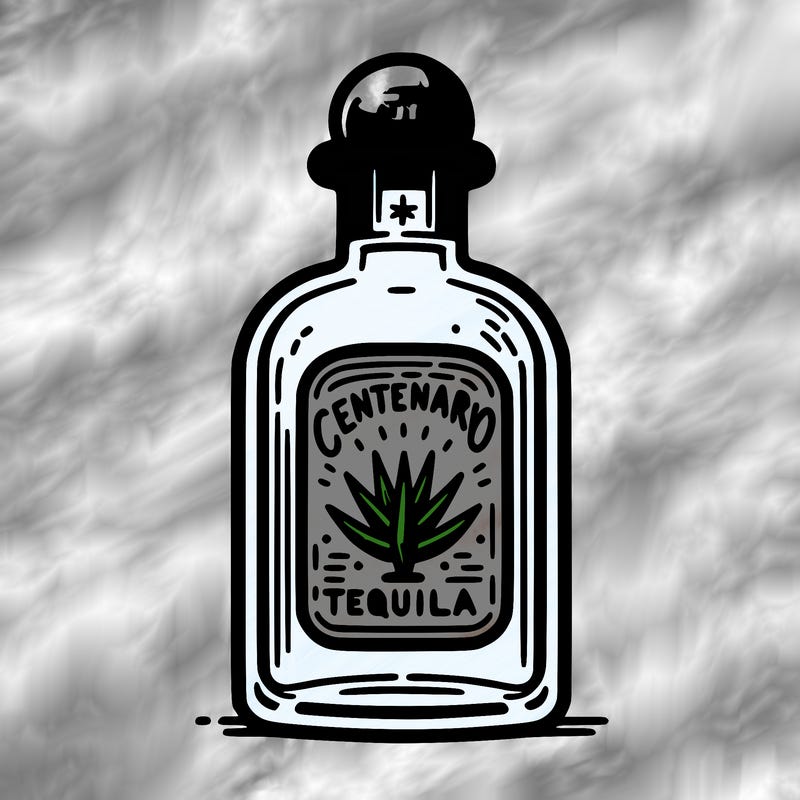 centenario tequila bottle