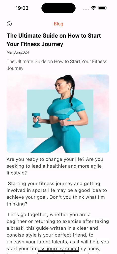 PopFit Max app blog post about starting a fitness journey