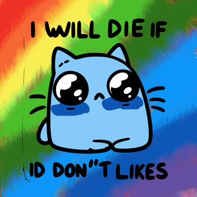 a cat that will die if we don’t get 10 likes