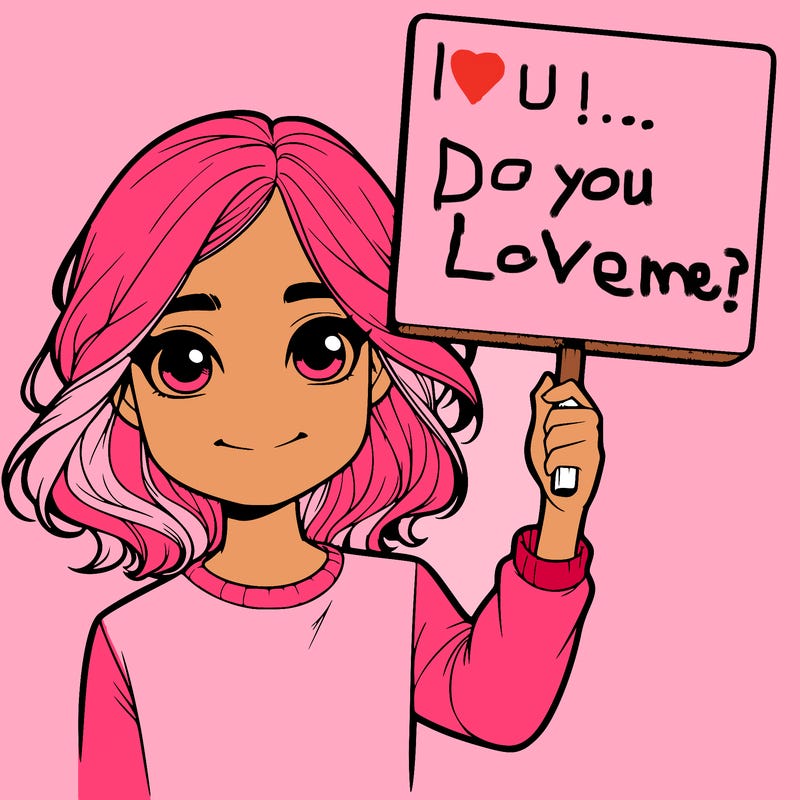 realistic girl holding up a sign