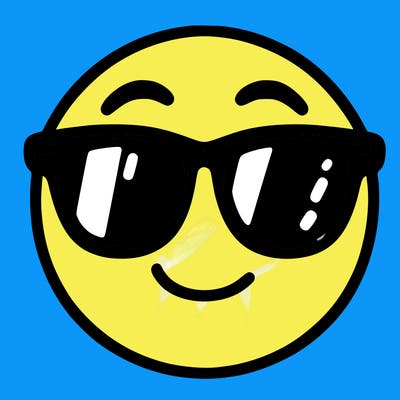emoji with sunglasses