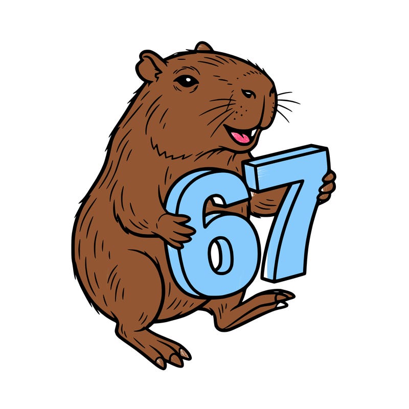 capybara doing 67