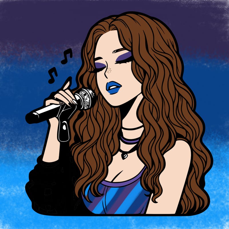 realistic female singer