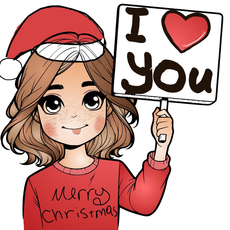 realistic girl holding up a sign