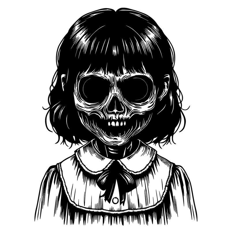 realistic creepy girl