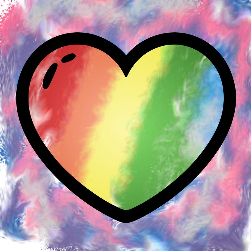 a blank heart