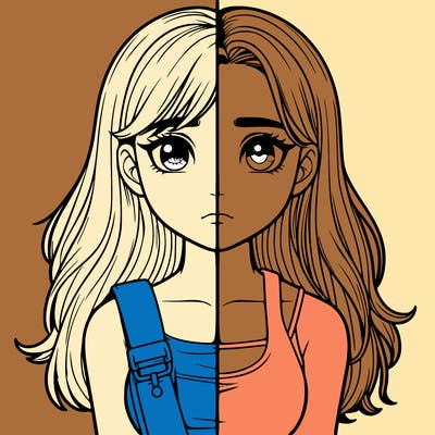 realistic girl split