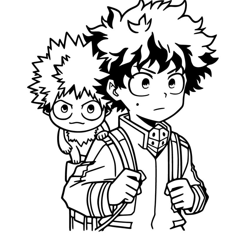deku with bakugou