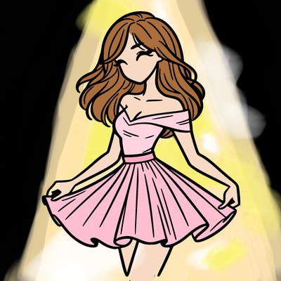 woman in skirt