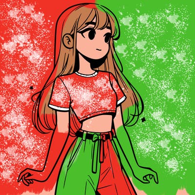 girl in a cute crop top