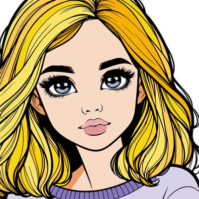 realistic girl whith cute eyes