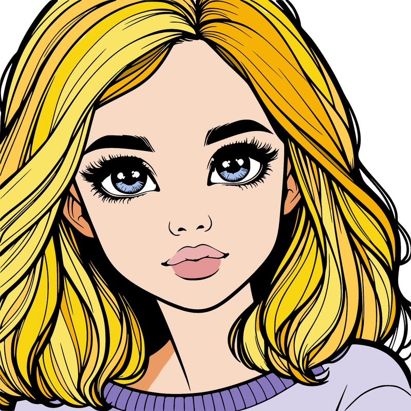 realistic girl whith cute eyes