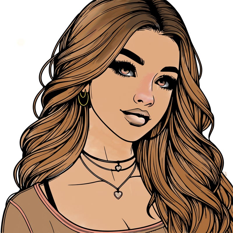 detailed realistic girl