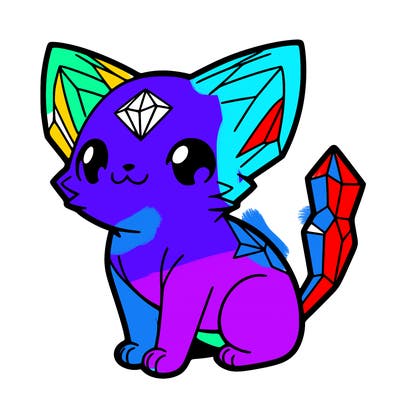 crystal kitten
