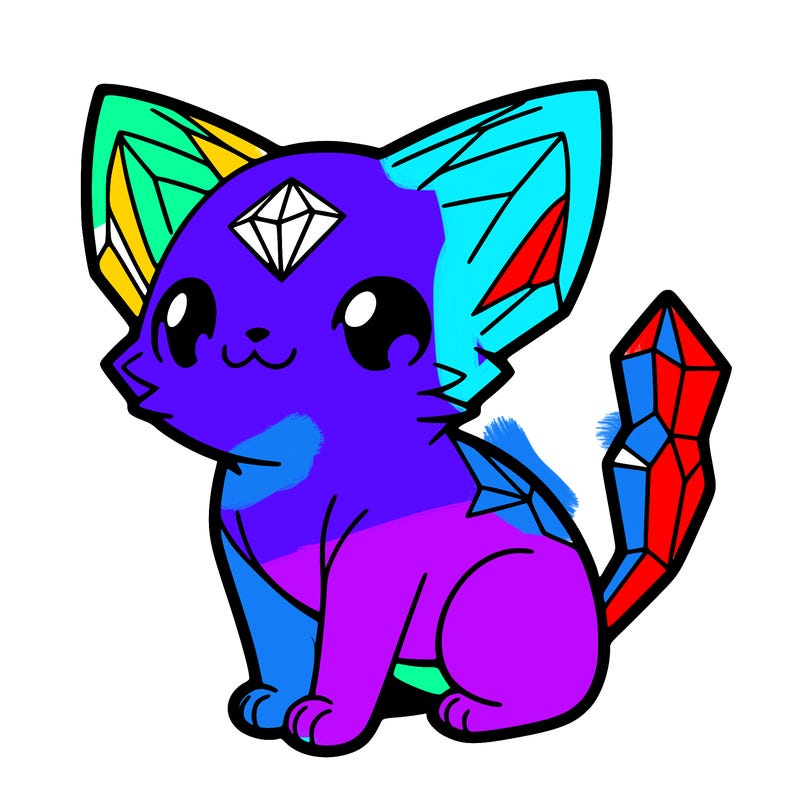 crystal kitten