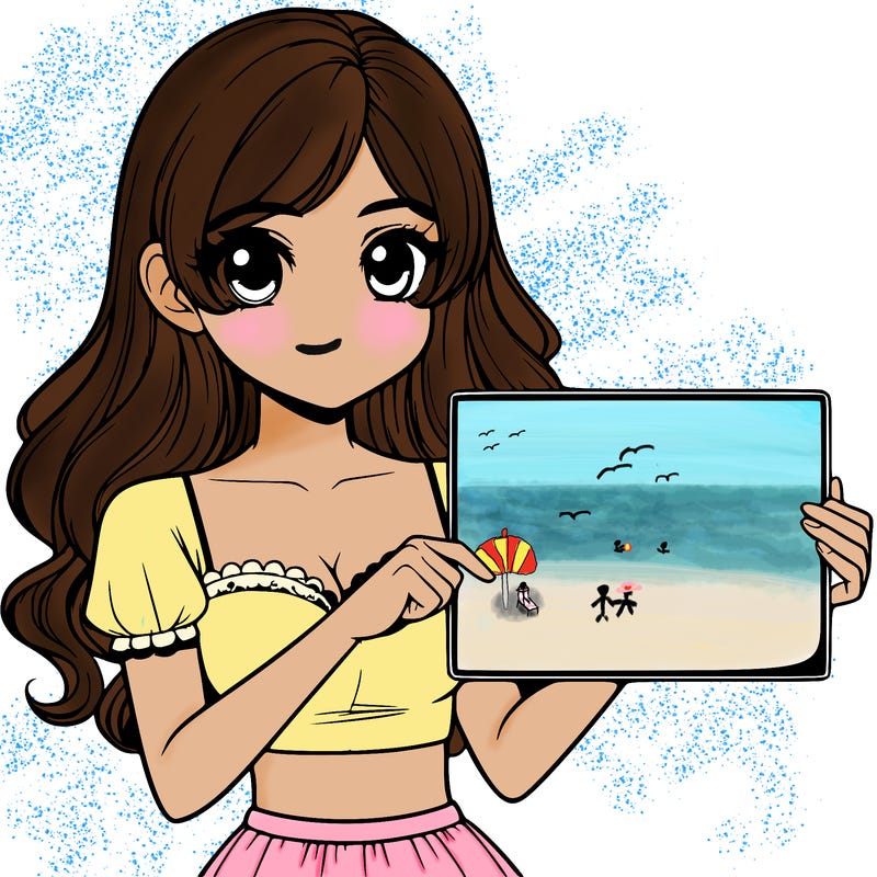 realistic pretty girl holding blank sign