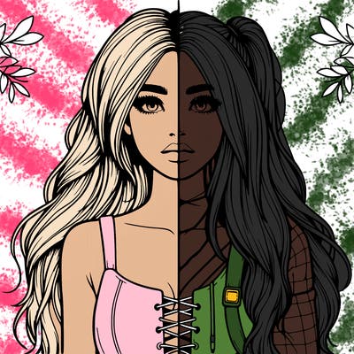 realistic girl split