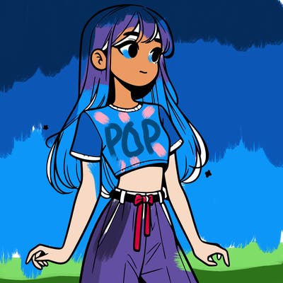 girl in a cute crop top