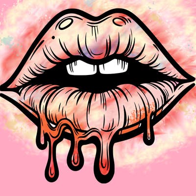 lips that look realistic and drip