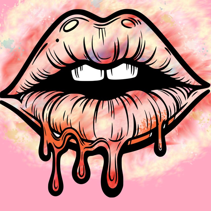 lips that look realistic and drip