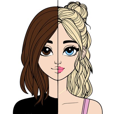 realistic girl split