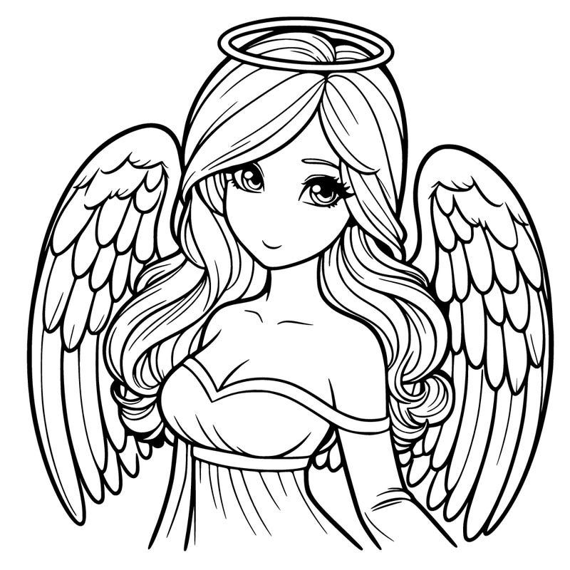 realistic female angel