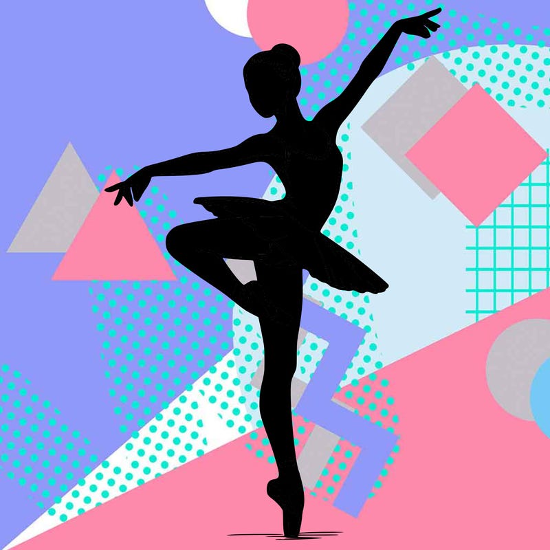 realistic person doing ballet