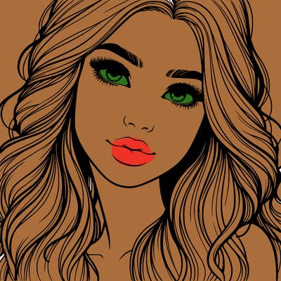 beautiful realistic girl