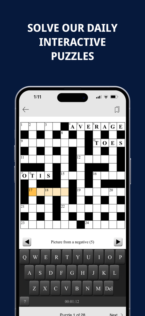 Ipswich Star - Interactive crossword puzzle in the Ipswich Star news app