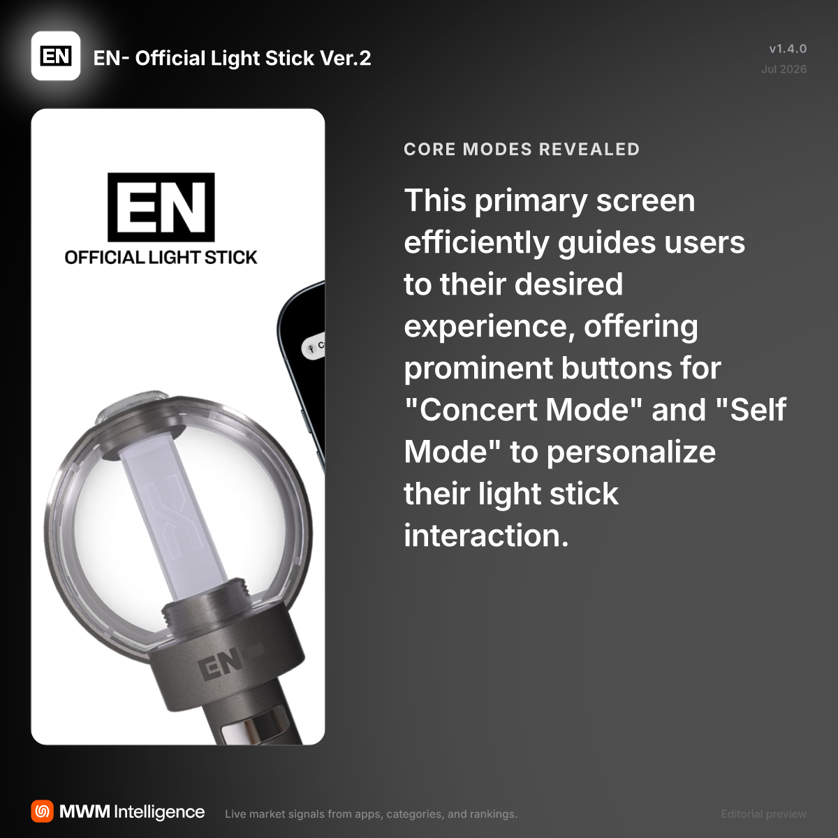 EN- Official Light Stick Ver.2 - Entertainment App | MWM