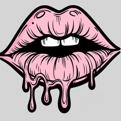 lips that look realistic and drip