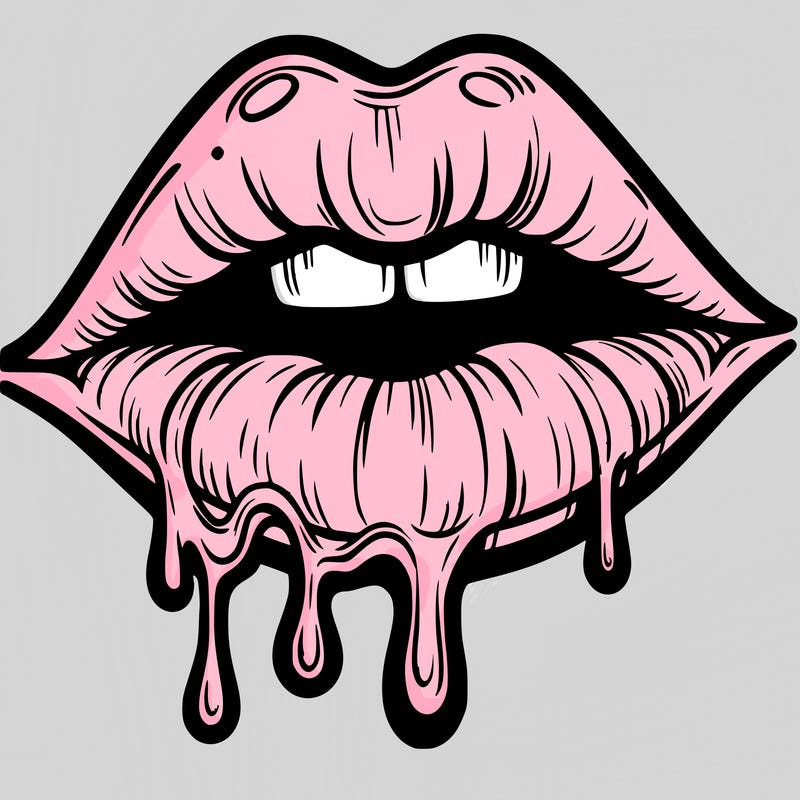 lips that look realistic and drip