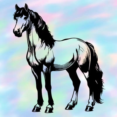 realistic horse