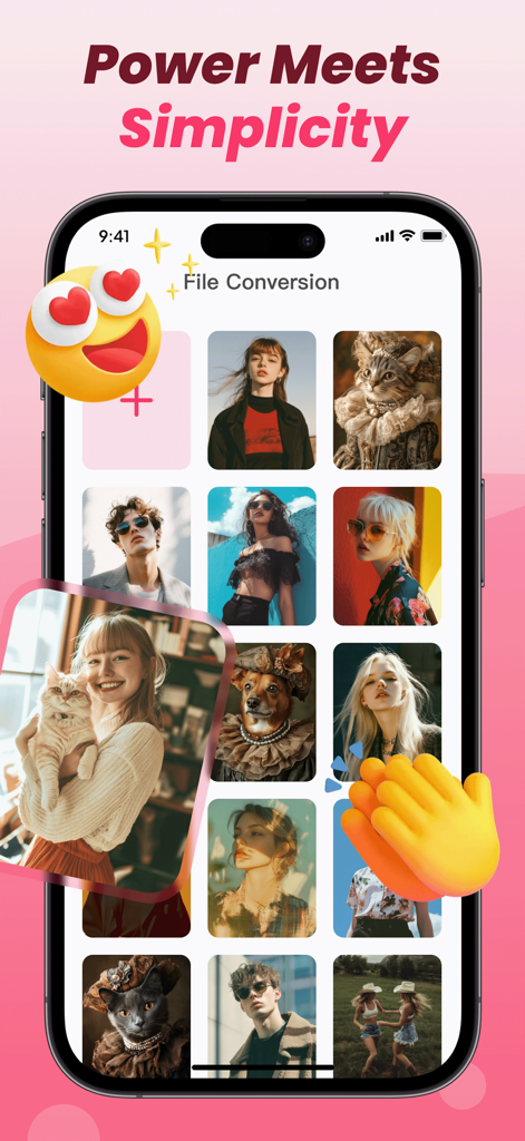 PDF Editor Reader - Benutzeroberfläche der PDF Editor Reader App, die die Galerie für die Bild-zu-PDF-Konvertierung zeigt