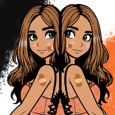 a realistic girl split