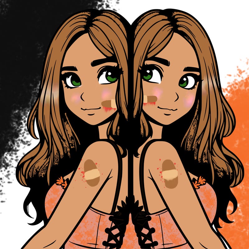 a realistic girl split