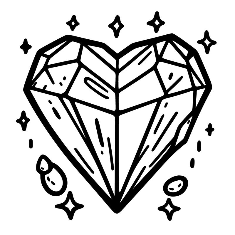 crystal heart