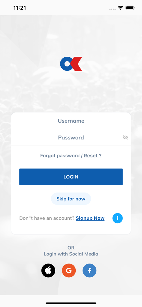 Online Khabar login screen with username and password fields and social media sign in options