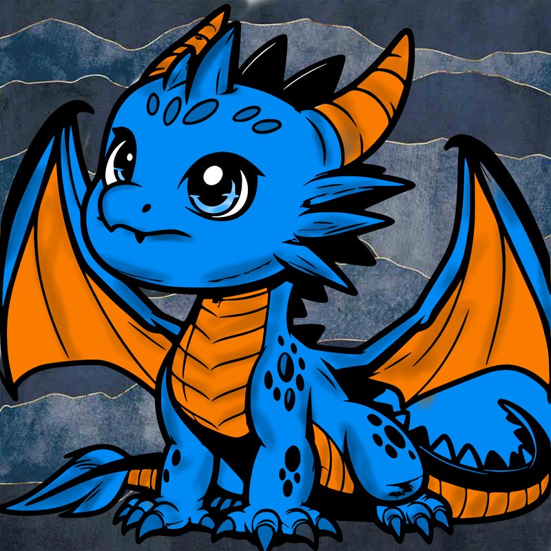 fierce baby night dragon