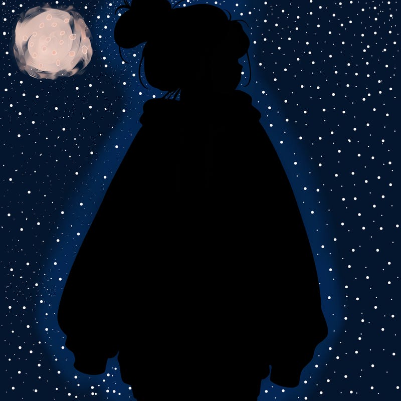 realistic girl with a oversized sweatshirt on and a bun