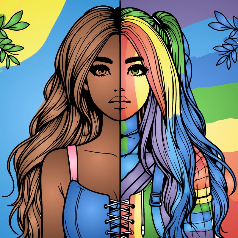 realistic girl split