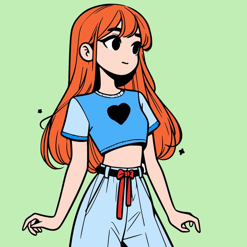 girl in a cute crop top