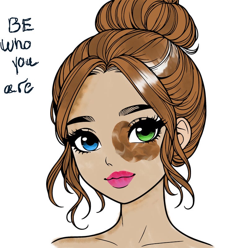 realistic pretty girl with hair in bun