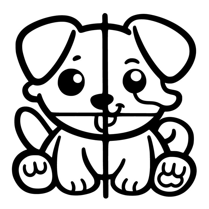 split into fourths dog