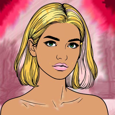 realistic portrait of woman