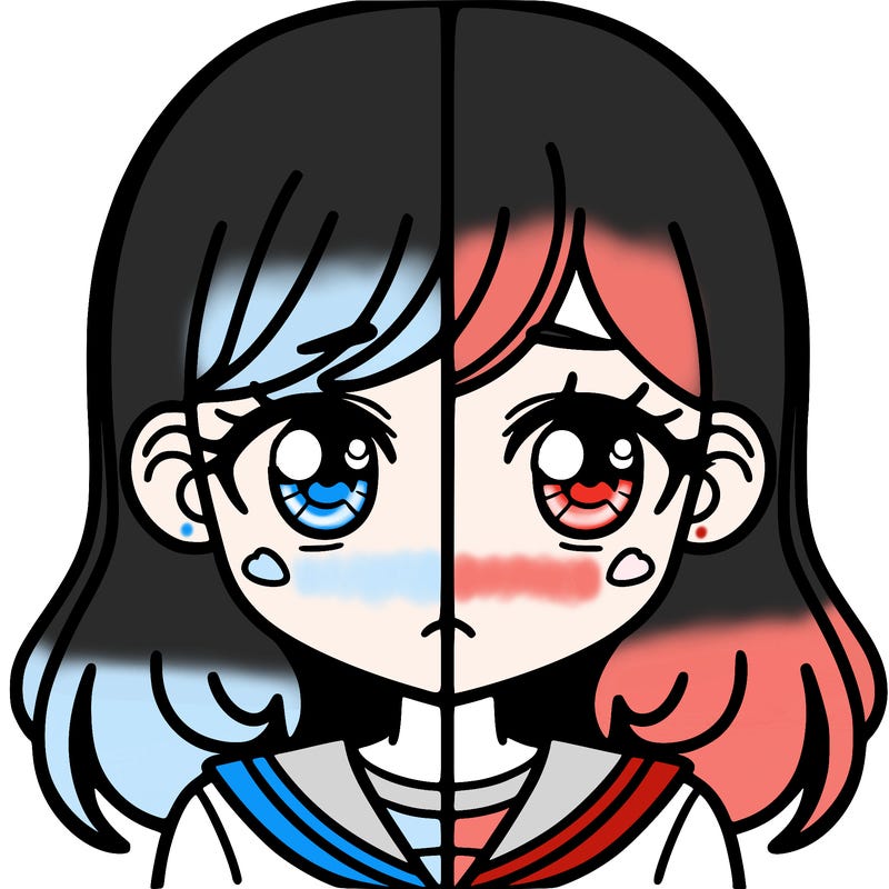 a split of a girl